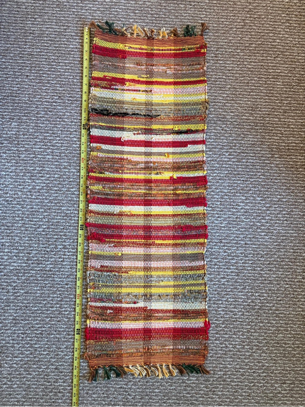 Handwoven Multicolor Rag Rug - Picture 3 of 8